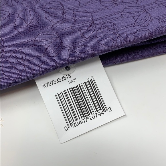 4/$25 New CK Men's Floral Purple Silk Necktie - Picture 4 of 4
